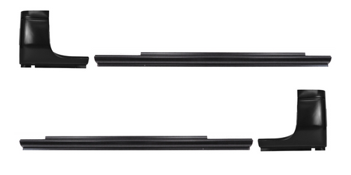 Lh Rh 1994-2001 Dodge Ram Quad Cab Slip-On Rocker Panel & Cab Corner SET