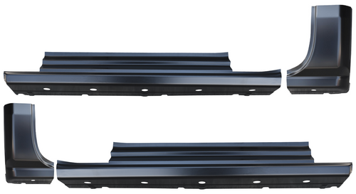 Lh Rh 2014-2018 Chevy & Gmc Pickup Slip-on Rocker Panels With Cab Corners (2 Door Standard Cab) Lh Rh 2014-2018 Chevy & Gmc Pickup Slip-on Rocker Panels With Cab Corners (2 Door Standard Cab)