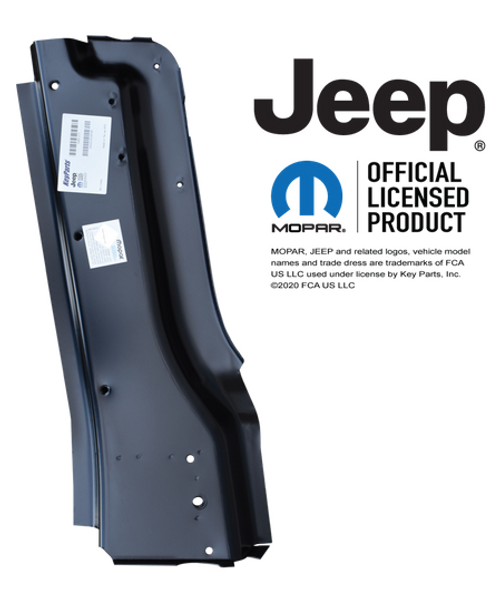Lh 1981-1986 Jeep CJ7 1987-1995 YJ Side Panel Support Assembly