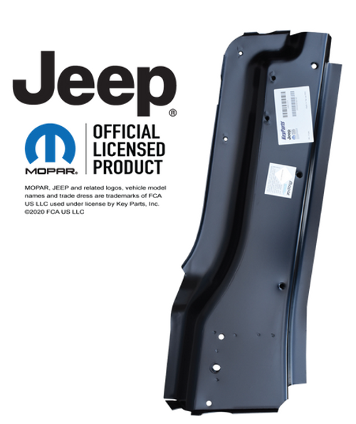 Rh 1981-1986 Jeep CJ7 1987-1995 YJ Side Panel Support Assembly