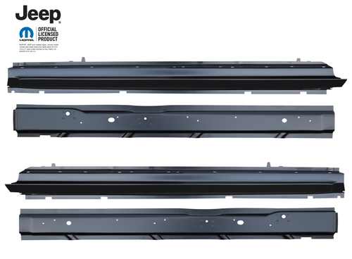 1984-2001 Jeep Cherokee XJ Die Formed Inner and Outer Rocker Panel SET 4 Pcs