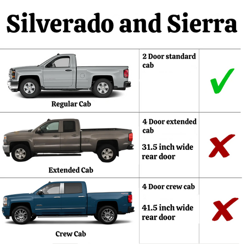 2014-2018 Chevy & Gmc Pickup Slip-on Rocker Panels With Inners & Cab Corners (2 Door Standard Cab)
