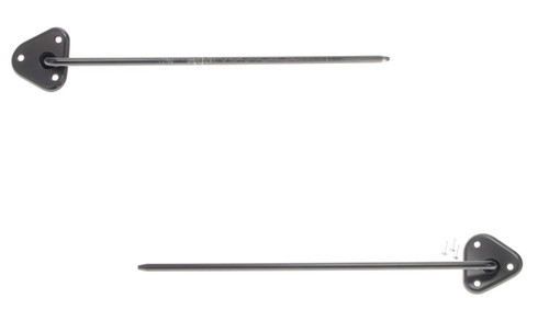 1973-1987 Chevy GMC Pickup Truck Blazer Jimmy Sun Visor Bracket SET - Black