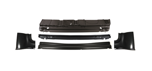 1956 Chevy Bel Air Trunk Floor Rear 11 Inch Section With Brace, Tail Panel Quarter Patches