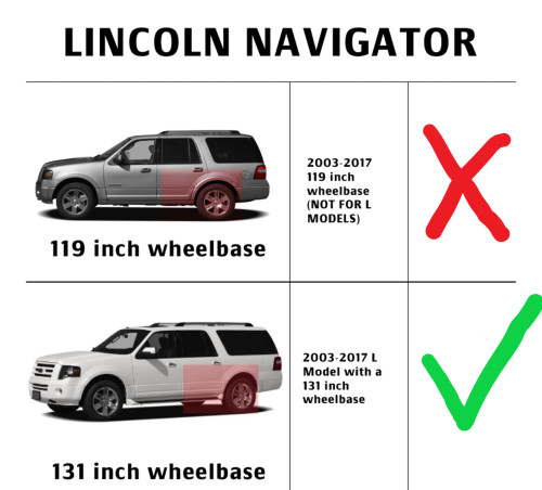 Lh 2007-2017 Lincoln Navigator L Factory Style Outer /Inner Rocker Panels-4 Piece KIT