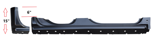 Rh 2014-2018 Chevy Gmc Pickup Factory Style Rocker Panel/Cab Corner Set Fits 30.5 inch Wide Rear Door