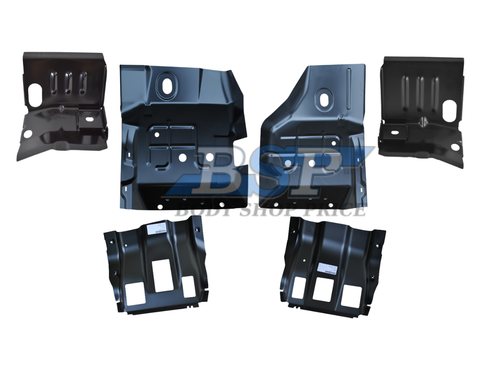 1999-2016 Ford Superduty Pickup & Excursion Front Floor Pans W/Supports 6pcs