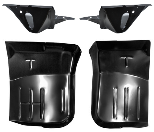 1965-1979 Ford Pickup & 1978-1979 Bronco Front Floor And Cab Mount Set (4 Piece Set)