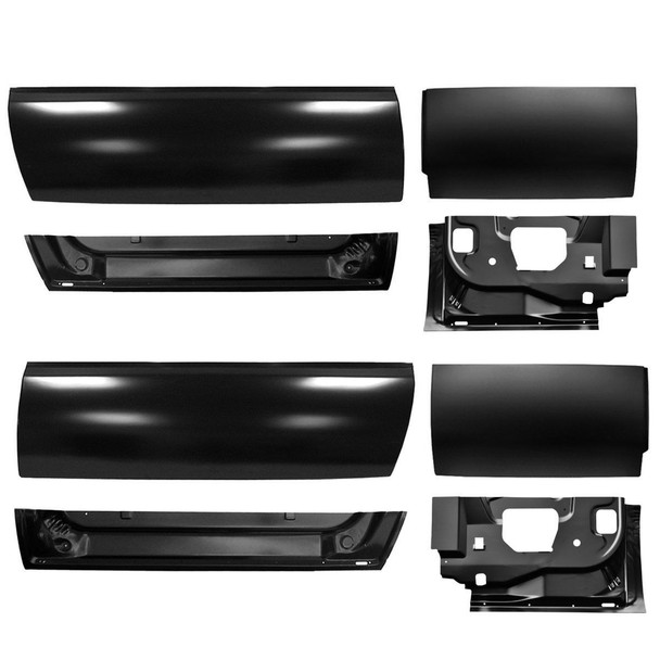 1999-2016 Ford Superduty 8 Piece Door Skin & Door Bottom Repair Kit (4 Door Extended Cab)