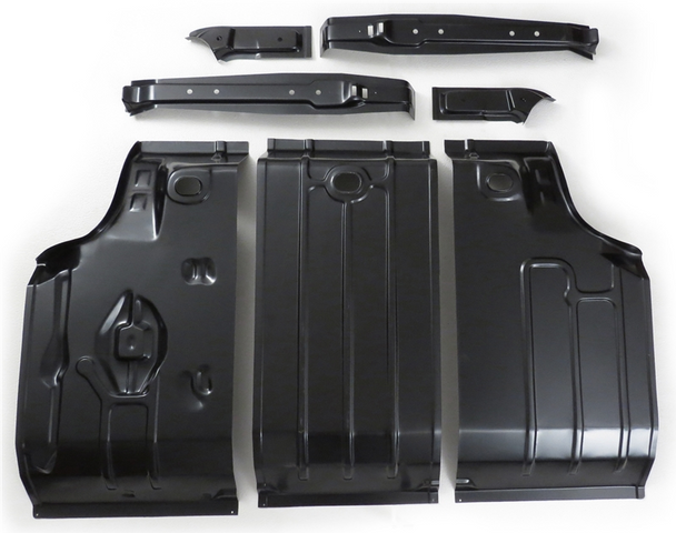 1964-1967 Buick / Olds / Pontiac Gm A-Body Trunk Floor Kit (7 Piece Set)