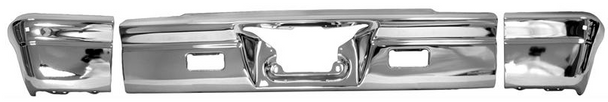 1966 Chevy Impala Rear Bumper (3 Piece Set)