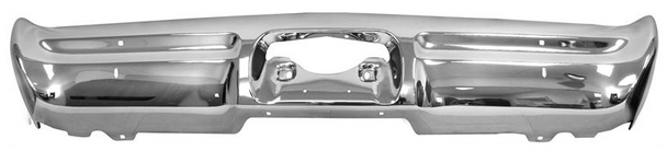 1967 Lemans / Tempest Chrome Rear Bumper (Without Backup Light Holes)