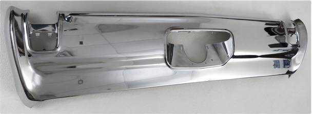 1969 Cutlass Chrome Rear Bumper (Without Dual Exhaust Holes & Molding Strip Holes)