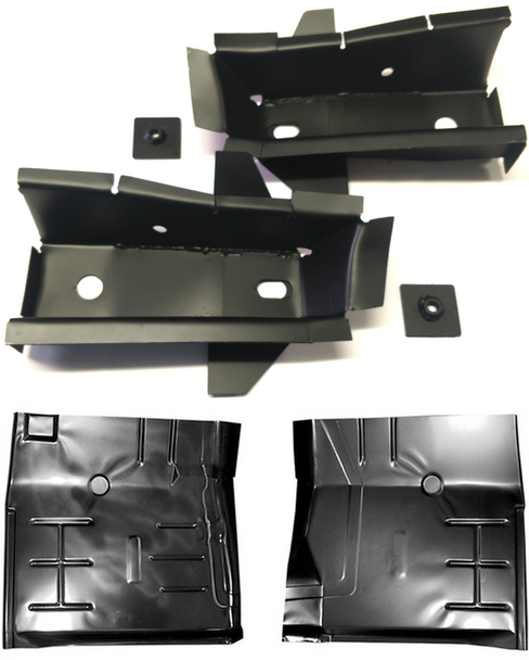 1972-1993 Dodge Ram Front Cab Floor Sections & Front Cab Mounts (Sold As A 4 Pc Set)