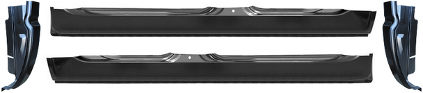 2002-2008 Dodge Ram Pickup Rocker Panel & Cab Corner Set (4 Door Quad Cab)