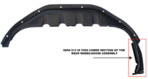 1973-1991 Chevy Gmc Pickup & K5 Blazer Rear Outer Wheelhouse-Lower Rear sections