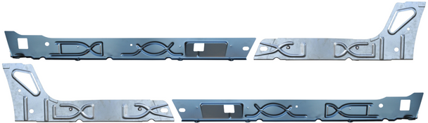 2000-2020 Suburban Avalanche Yukon XL Escalade EXT/ESV Front To Rear Inner Rocker Panel Set
