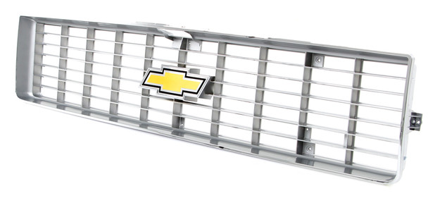 1973-1974 Chevy C/K Pickup Blazer Suburban Premium Chrome Grille - OE Style w/ Foil Bowtie Emblem