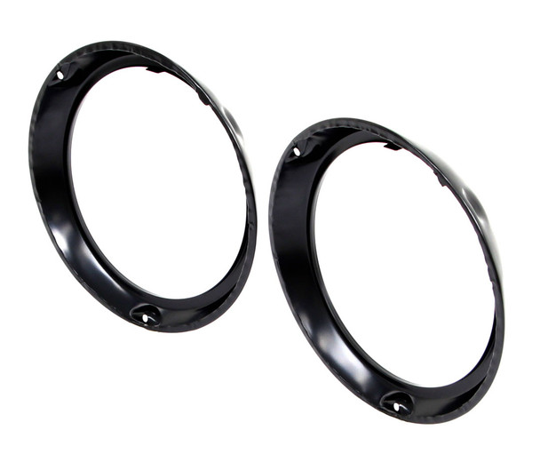 1966-1970 Bronco Headlight Bezels in Primer Sold as a Pair