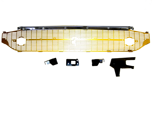 1957 Chevy Bel Air  Complete Gold Grille (Includes Black Brace Kit)