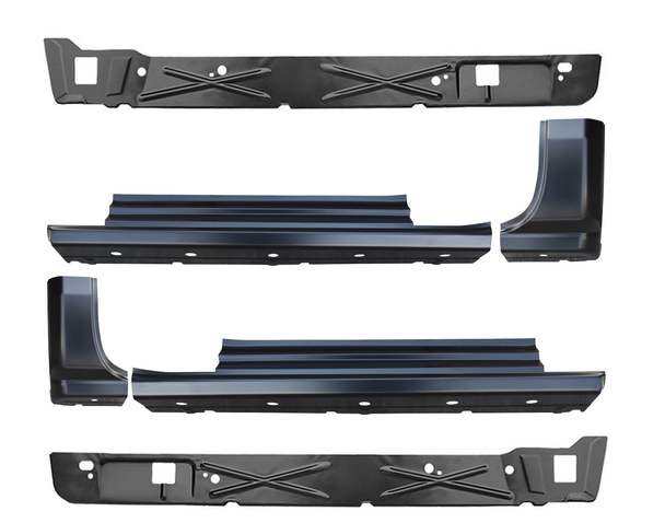 2014-2018 Chevy & Gmc Pickup Slip-on Rocker Panels With Inners & Cab Corners (2 Door Standard Cab)