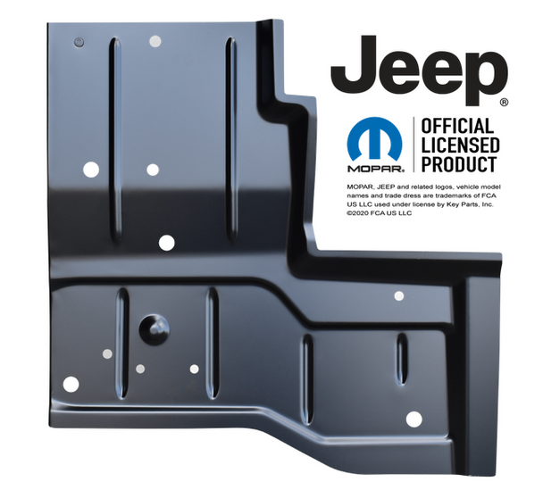 1976-1986 Jeep CJ7 Floor Pan Set With Floor Braces-7 Pieces