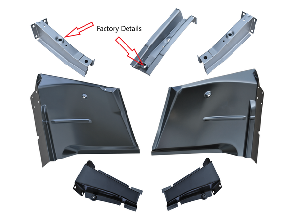 1967-1972 Chevy Gmc Pickup Front Cab Floor Sections With 4 Cab Mounts 1967-1972 Chevy Gmc Pickup Front Cab Floor Sections With 4 Cab Mounts