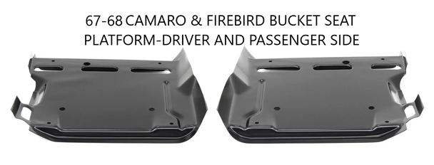 1967-68 Camaro Firebird Seat Frame Floor Supports Coupe & Convertible