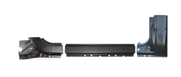 Lh 1999-2016 Superduty Pickup OE Rocker Pillar Cab Corner SET 2 Door Std. Cab