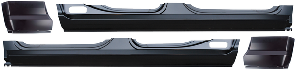 2019-2026 Dodge Ram Pickup Rocker Panel & Cab Corner Kit 4 Door Mega Cab