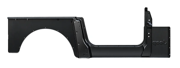 Lh 1987-1995 Jeep YJ Wrangler Full Side Panel With A+B Pillar Installed