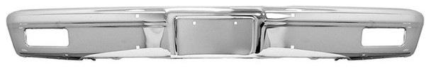 1981-1982 Chevy & Gmc Truck Chrome Front Bumper Without Impact Strip Holes