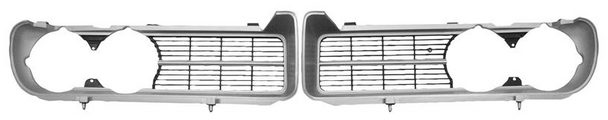 1967 Firebird Replacement Grilles 2 Piece Set