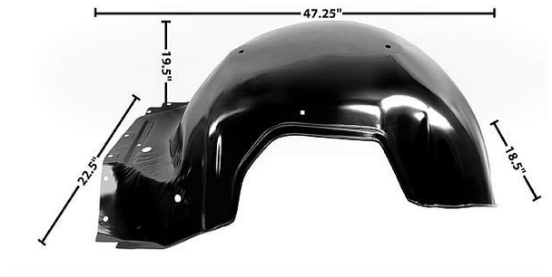 Rh - 1965 Impala & Fullsize Chevy Steel Front Inner Fender