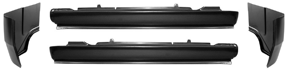 1972-1993 Dodge Pickup D & W Series Rocker Cab Corner Kit 2 Dr Standard Cab img