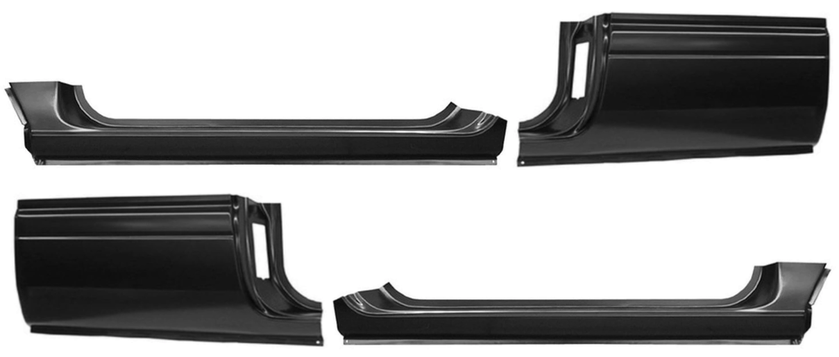 1994-2001 Dodge Ram Outer Rocker Panel-Cab Corner 4 Piece Set 2 Dr Extended Cab img
