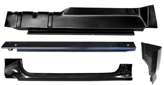 Lh 1987-96 and 97-98 f250hd f350 Ford Pickup 4 Pc Cab Repair Kit 2 Door Std Cab img
