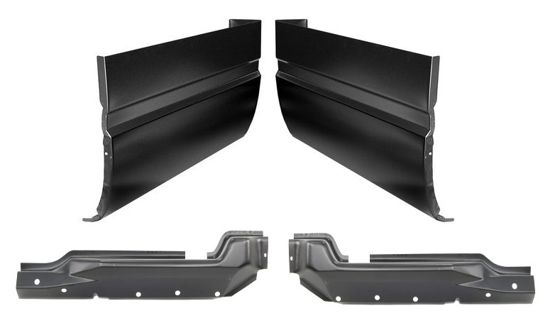 1988-1998 Chevy Gmc Pickup Outer & Inner Cab Corner Set For 2 Door Extended Cab img