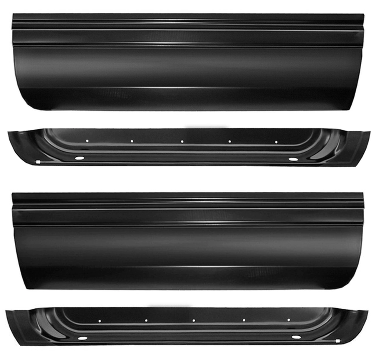 LhRh 1994-2002 Dodge Ram Lower Door Skin Door Bottom Set Except 4 Door Quad Cab img