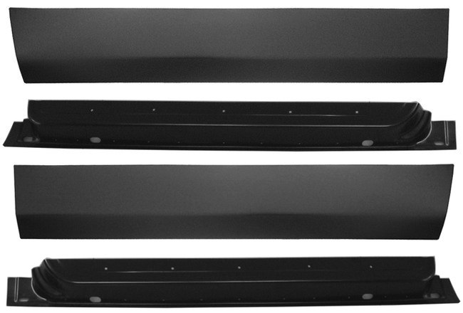 1998-2002 Dodge Ram Lower Front Door Skin Door Bottom Set 4 Door Quad Cab img