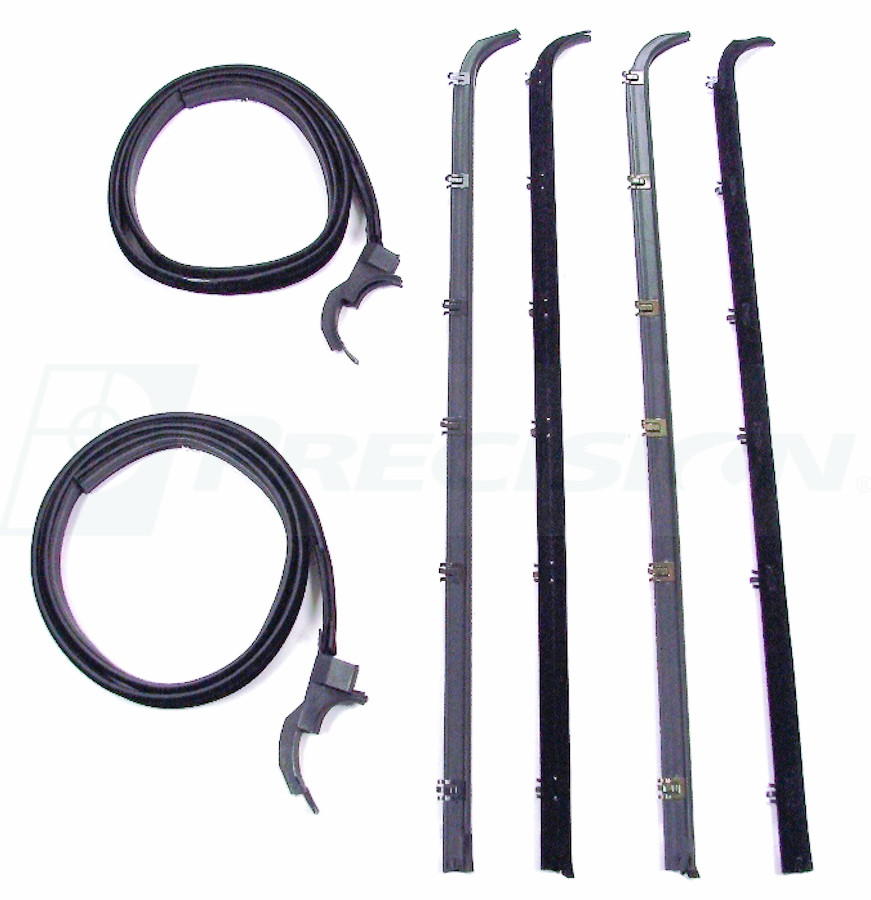 1983-1992 Ranger BroncoII Window Wipes Glass Run Channel Kit Without Vent Window img