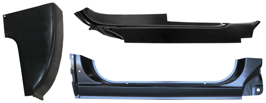 Rh-1973-1987 Chevy & Gmc Pickup Outer Rocker / Inner Rocker And Outer Cab Corner img