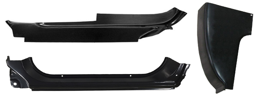 Lh-1973-1987 Chevy & Gmc Pickup Outer Rocker/Inner Rocker And Outer Cab Corner img