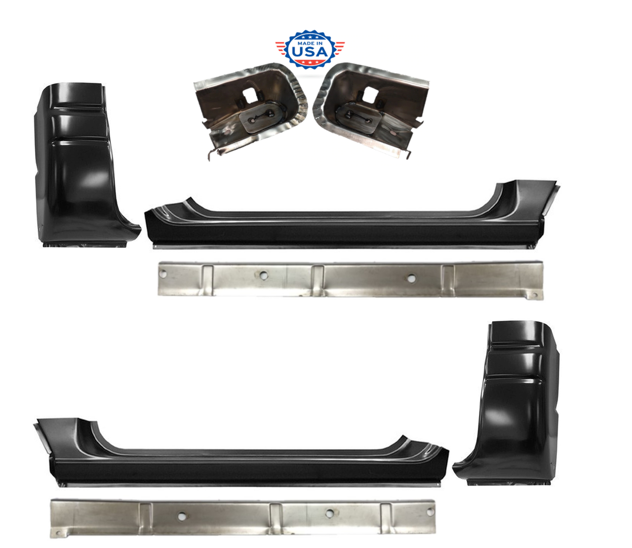 1994-2002 Dodge Ram Pickup Rocker Panels Cab Mounts Kit 2 Dr Std Cab img