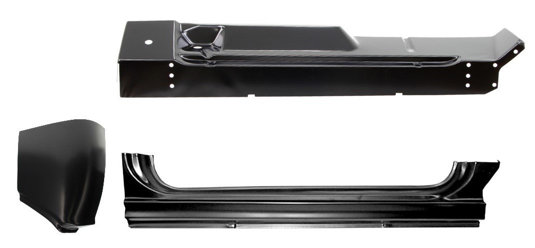 Rocker Panel Outer Floor Cab Corner Set For 1960-1966 Chevy Gmc Pickup-passenger img