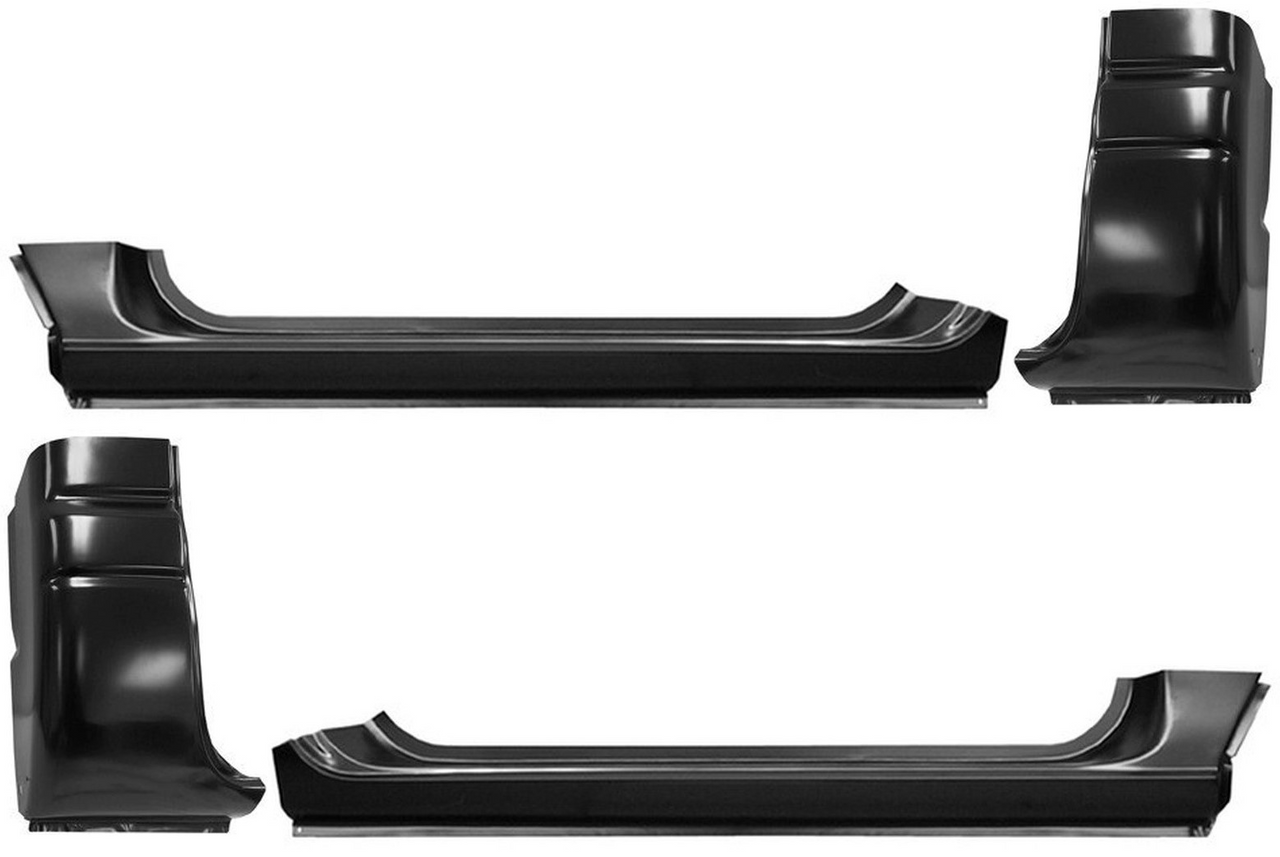 1994-2001 Dodge Ram Outer Rocker Panel Cab Corner 4 Piece Set 2 Door Std Cab img