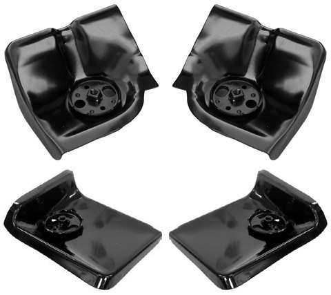 1988-1998 Chevy Gmc Fullsize Pickup Steel Front and Rear Cab Mounts 4 Pc Set img