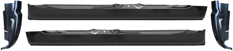 2002-2009 Dodge Ram Pickup Rocker Panel and Cab Corner Set 4 Door Quad Cab img