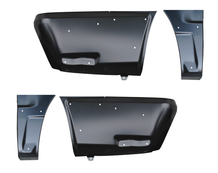 2002-2006 Chevy Avalanche Rear Quarter Lower Front/ Rear Sections 4 Pieces img