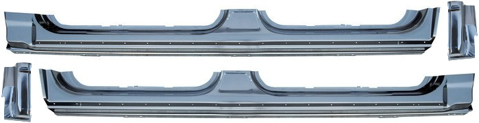 2004-2008 Ford Pickup F150 Rocker Panel and Cab Corner Set 4 Door Crew Cab img